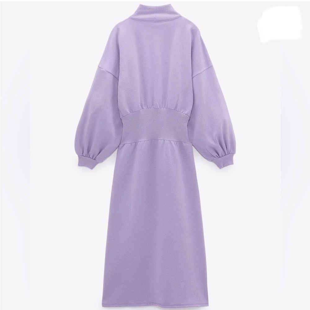 Zara Women's Lavender Long Sleeve Dress (Brand New/Never Worn) - Picture 5 of 5